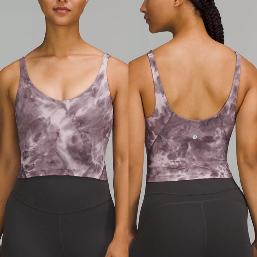 Lululemon Align Cropped Tank Top - Diamond Dye Mink Bery Lunar